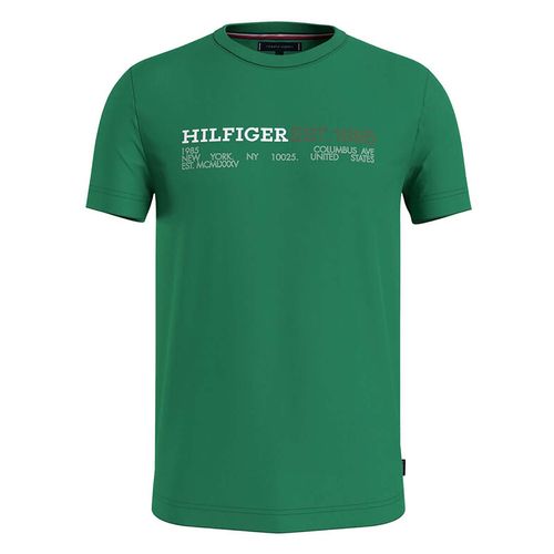 Playera Para Caballero Tommy Hilfiger Verde MW0MW34435-L4B