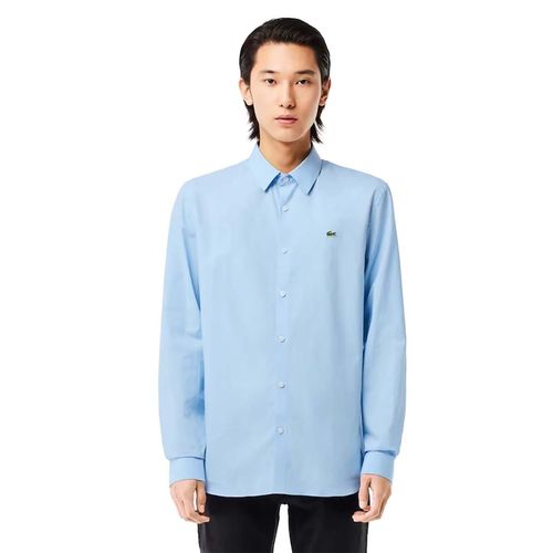 Camisa Lacoste azul para caballero CH5620