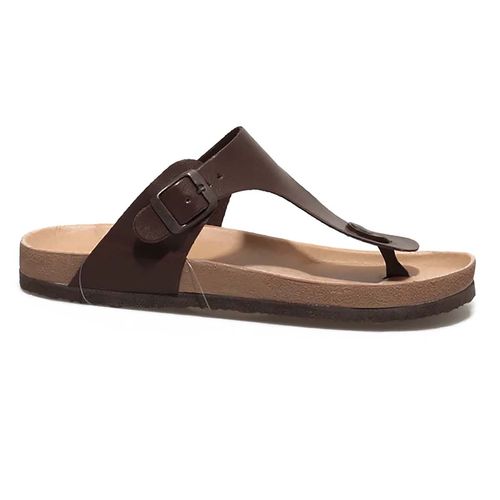 Sandalia casual Caray café para joven CROWN