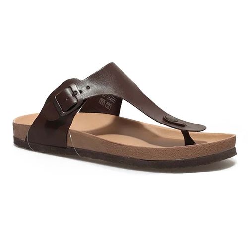 Sandalia casual Caray café para joven CROWN