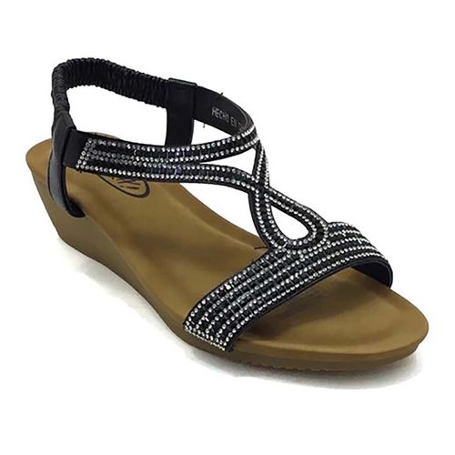 Sandalia Casual Para Dama Caray Negro GIN-01