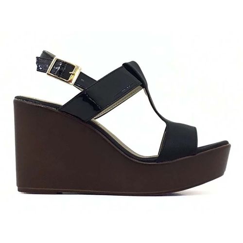 Sandalia Casual Para Dama Paulie Negro 3305