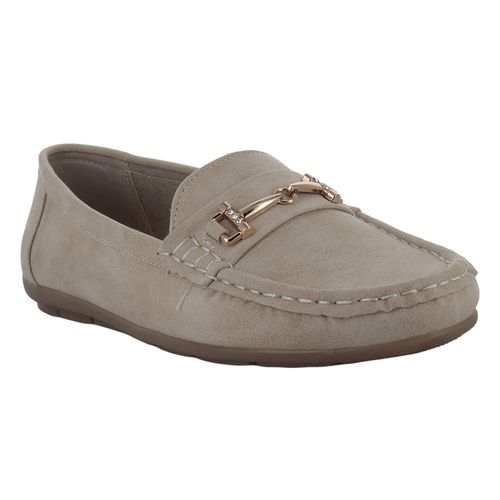 Mocasín Para Dama Comfort Fit Beige 24153/24154