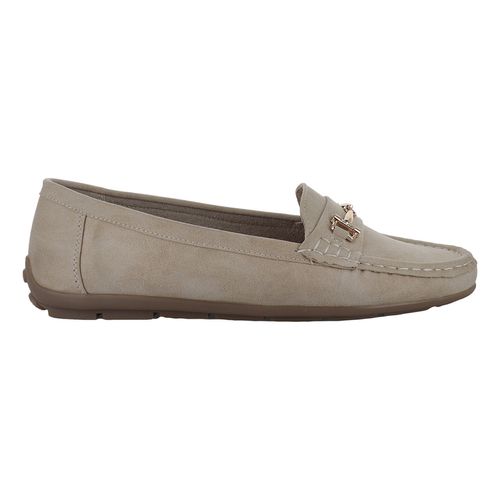 Mocasín Para Dama Comfort Fit Beige 24153/24154