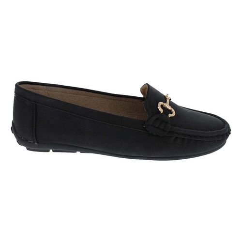 Mocasín Para Dama Comfort Fit Negro 24968/24969