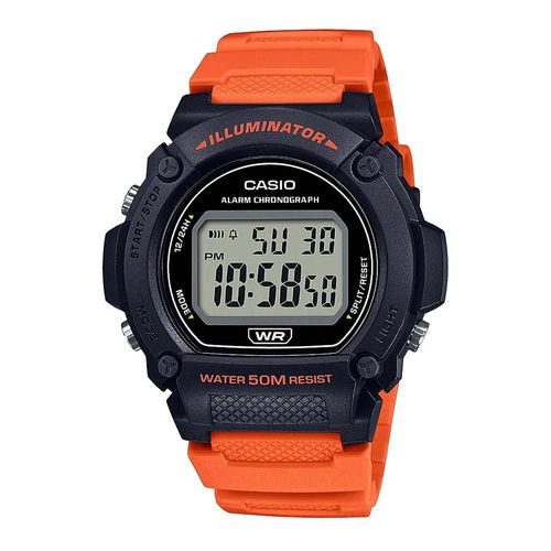 Reloj Para Caballero Casio Naranja W-219H-4AVCF