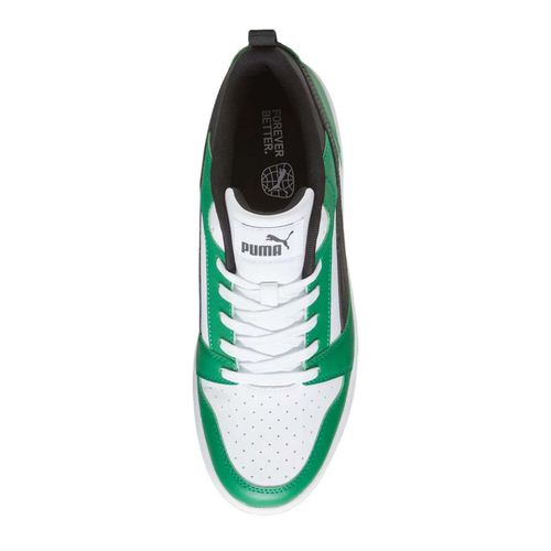 Tenis casual para caballero Puma verde 392328 06