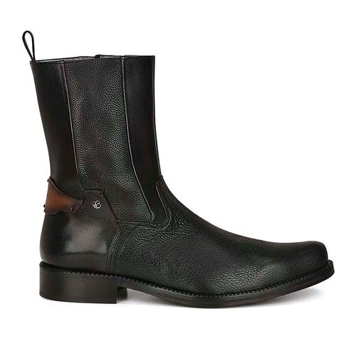 Bota De Vestir Para Caballero Franco Cuadra Negro 828VNTS