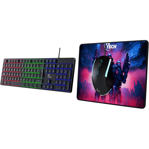 Kit De Teclado Y Mouse Xtech Negro XTK-535S