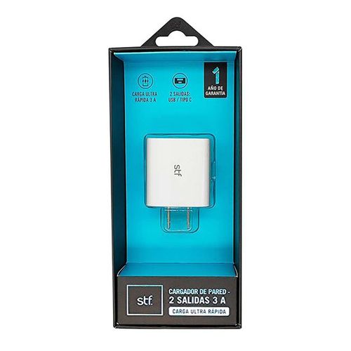 Cargador de pared Stuffactory blanco st-a11815 20w