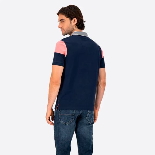 Playera Tipo Polo Para Caballero Nautica Azul K35914-4NV