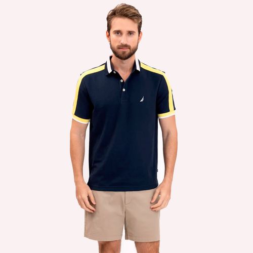 Playera Tipo Polo Para Caballero Nautica Azul K35900-4NV