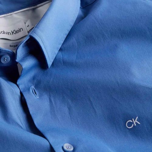 Camisa Casual Para Caballero Calvin Klein Azul K10K109440-C41