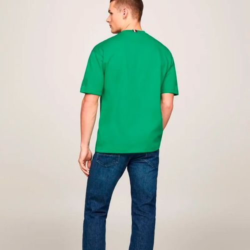 Playera Casual Para Caballero Tommy Hilfiger Verde MW0MW32619-L4B