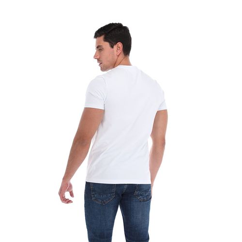 Playera Casual Para Caballero Porto Blanco Blanco TBASIC01