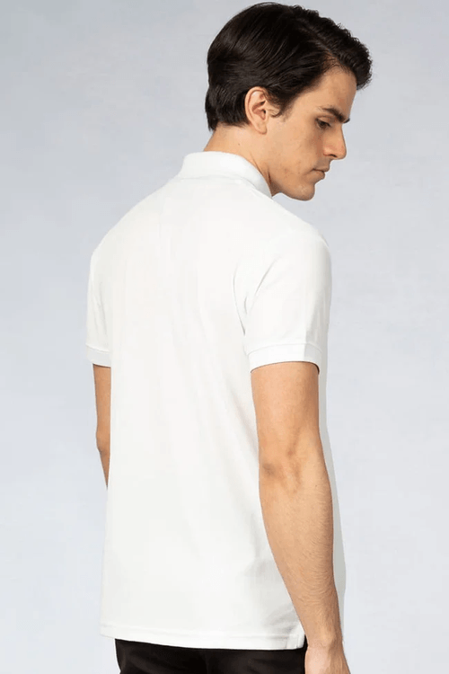 Playera Tipo Polo Para Caballero Tucane Blanco SPORT POLO