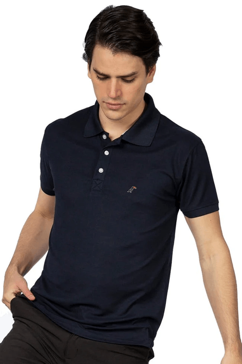 Playera Tipo Polo Para Caballero Tucane Marino SPORT POLO