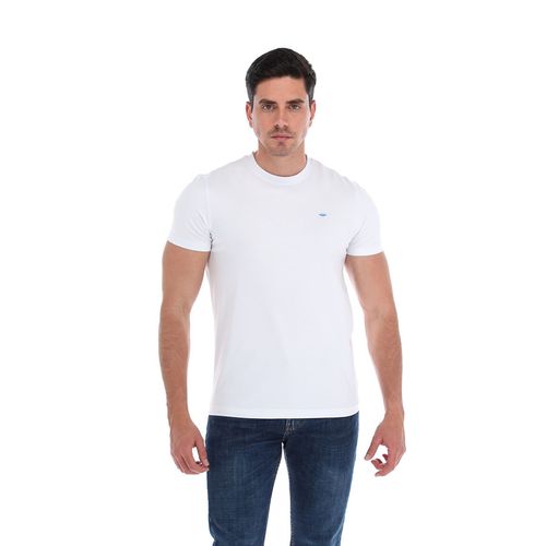 Playera Casual Para Caballero Porto Blanco Blanco TBASIC01
