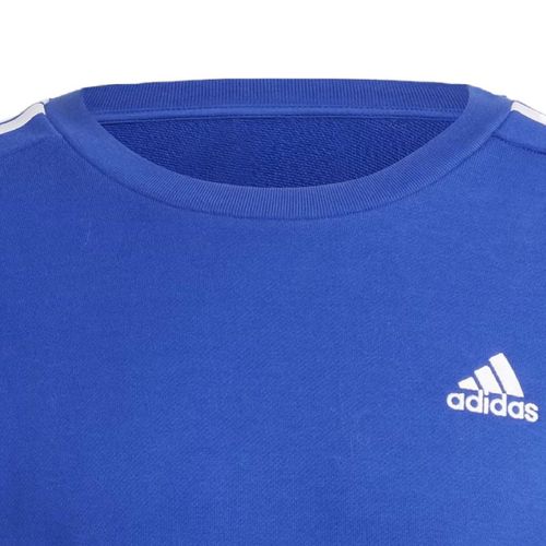 Sudadera para Caballero Adidas Essentials 3 Stripes Azul IC9320