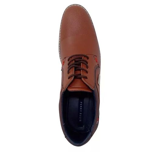 Zapato De Vestir Para Caballero Perry Ellis Café 7704