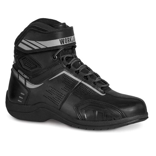 Bota De Motociclista Para Caballero Workland Negro 80016