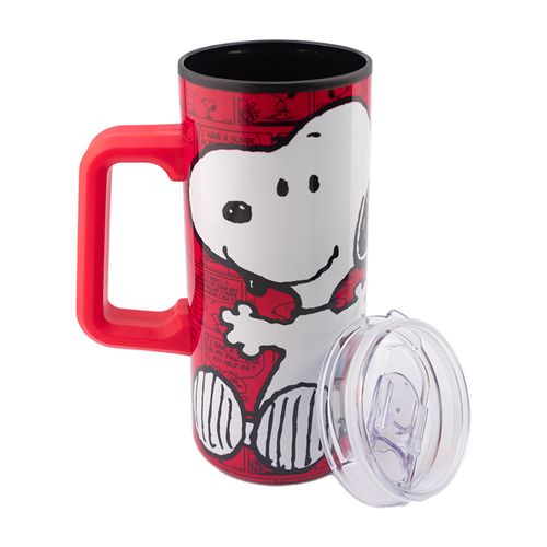 Termo Doble Pared Snoopy 500 ml Con Asa Regalos Siglo XXI Rojo 2415-4329