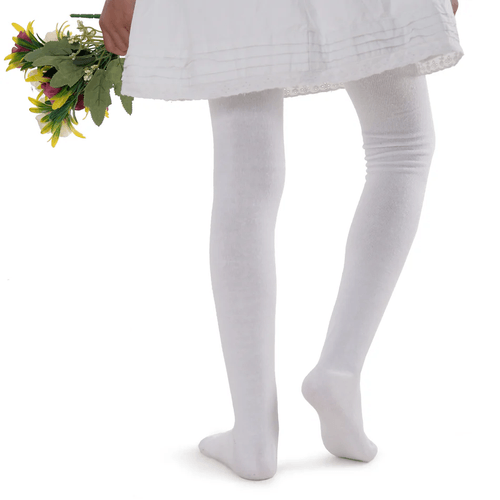 Malla lisa para niña Camelia blanco 4001