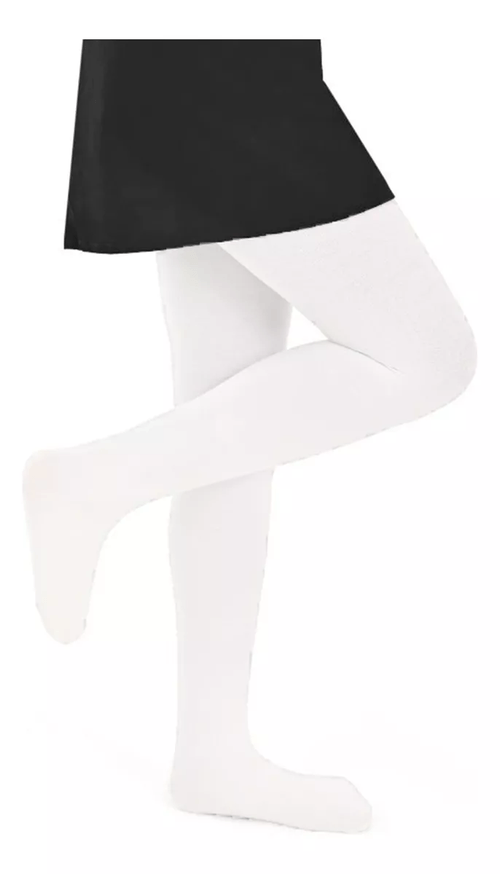 Malla para niña Camelia blanco 602