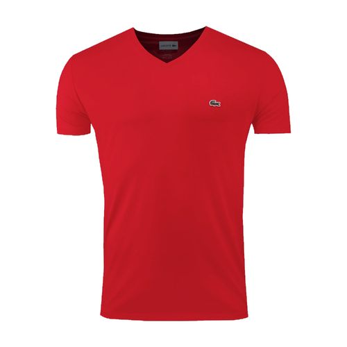 Playera Lacoste rojo para caballero TH6710-240 3