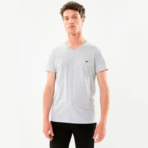 Playera Casual Para Caballero Lacoste Gris 440103 3