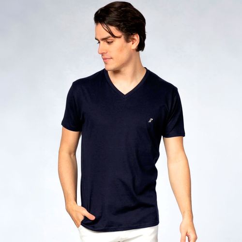 Playera Tucane azul para caballero AIR V NECK