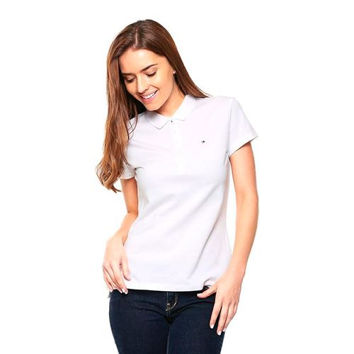 Playera Tipo Polo Para Dama Tommy Hilfiger Blanco 1M57636661-100