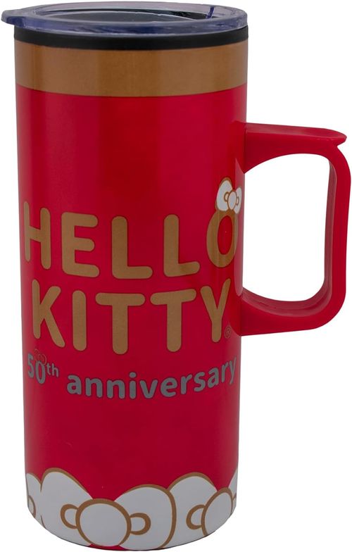 Termo doble pared hello kitty 50 aniversario 500 ml Regalos Siglo XXI rojo 2415-4330