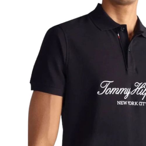 Playera Polo para Caballero Tommy Hilfiger Bordada Azul Marino 78J9450 410