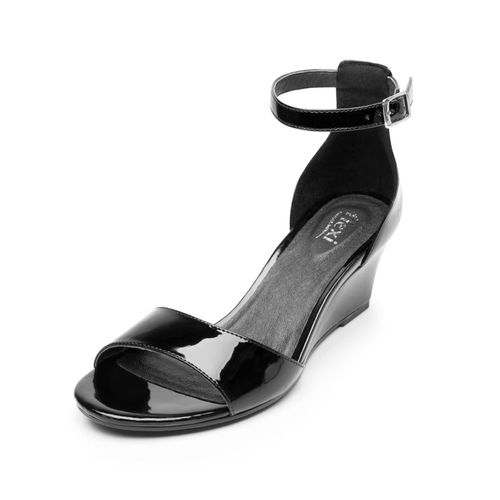 Sandalia Casual Para Dama Flexi Negro 128301