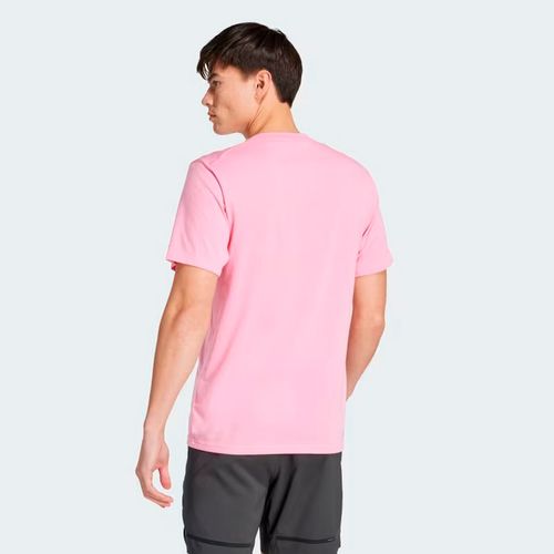 Playera deportiva para caballero Adidas rosa is1671