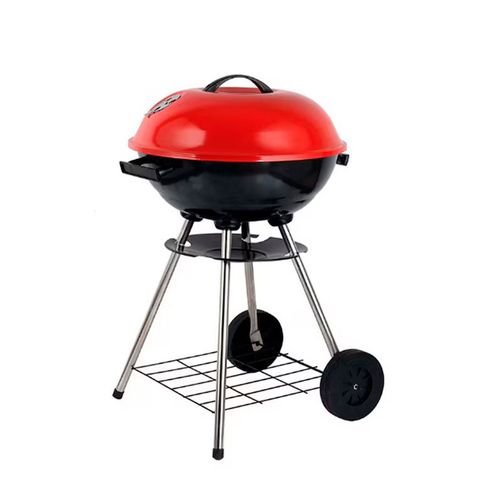 Asador de carbón Alpine Cuisine rojo bbq-rs18r