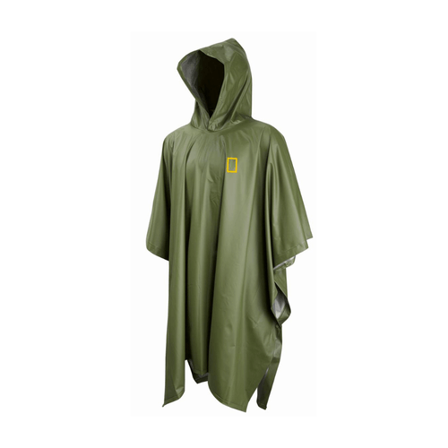 Poncho Impermeable para Lluvia National Geographic de Adulto con Gorro Mod. PNG01