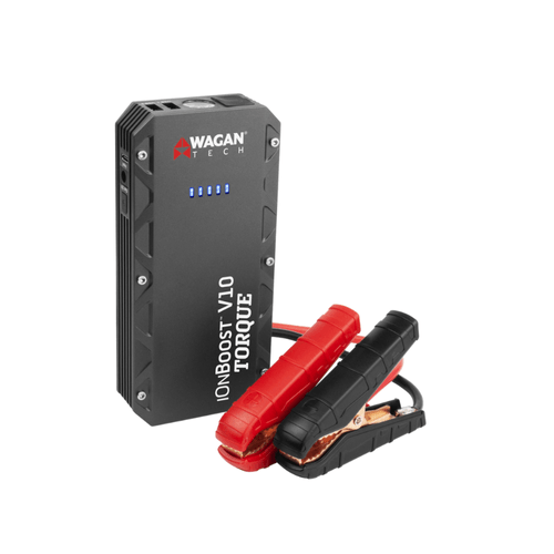 Kit de herramientas de coche Wagan tech Arrancador, luz, llave y audífonos mod. hmmr