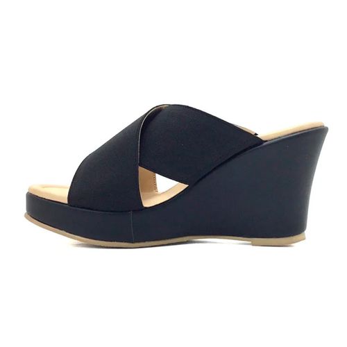 Sandalia Casual Para Dama Glynn Negro 4302