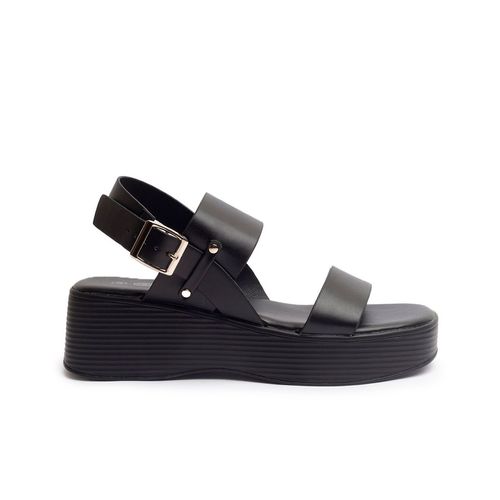 Sandalia Casual Para Dama Furor Negro 26097C/N