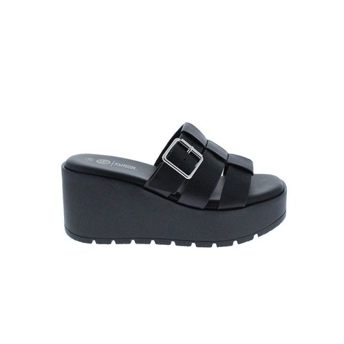 Sandalia Casual Para Dama Furor Negro 26126C/N