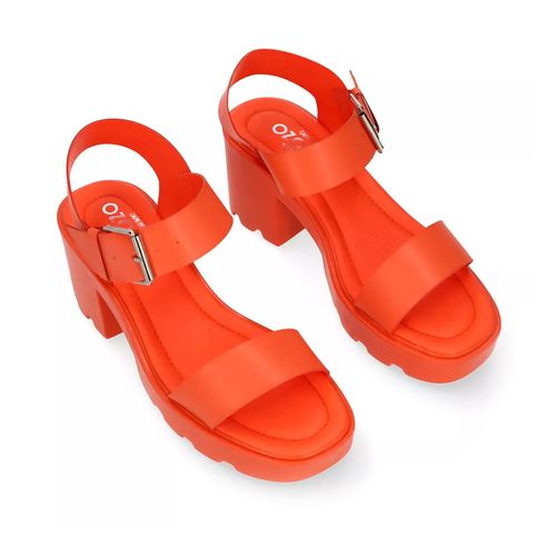 Sandalia Casual Para Dama Capa De Ozono Naranja 634904