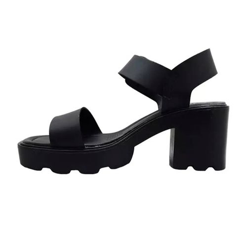 Sandalia Casual Para Dama Capa De Ozono Negro 634904
