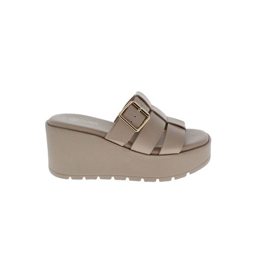 Sandalia Casual Para Dama Furor Beige 26127C/N