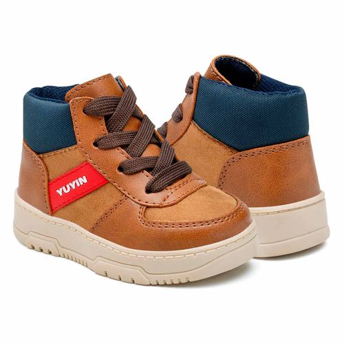 Bota Casual Para Niño Yuyin Café 24051