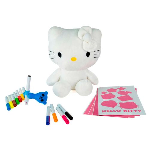 Peluche Pintable Para Niña Hello Kitty Multicolor 2301