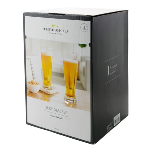Juego de 4 vasos para cerveza grand pilsner 660 ml Regalos Siglo XXI transparente 307-6087