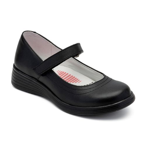 Zapato escolar Yuyin negro para joven 24413