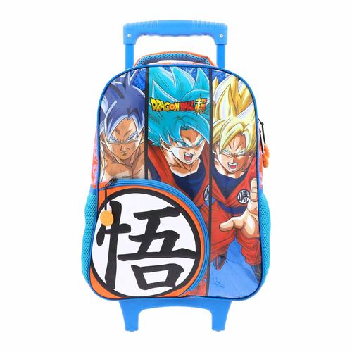 Mochila de ruedas para niño Dragon Ball azul dbs105-bp135t